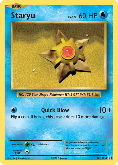 Staryu, Evolutions 30