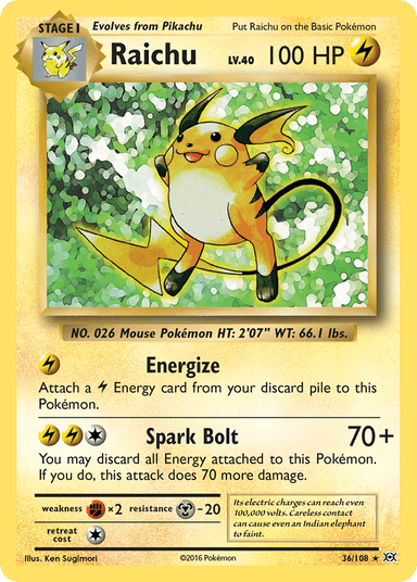 Raichu, Evolutions 36