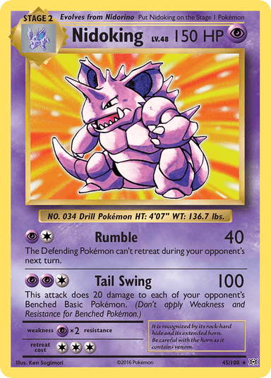 Nidoking, Evolutions 45
