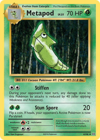 Metapod, Evolutions 4