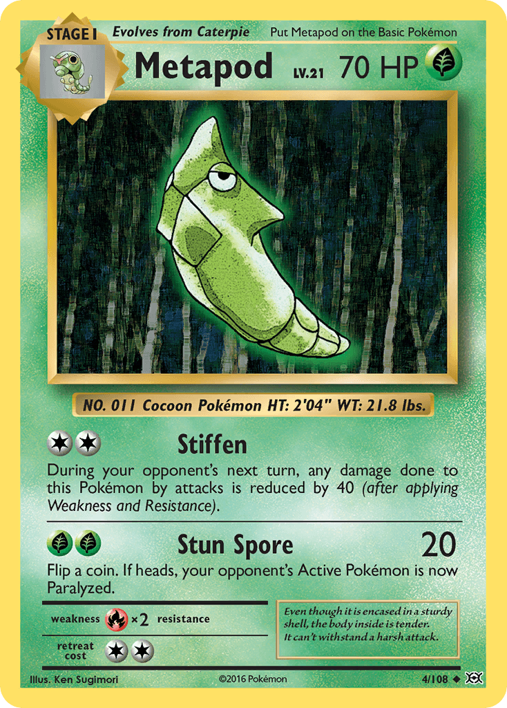 Metapod, Evolutions 4