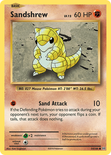 Sandshrew, Evolutions 54