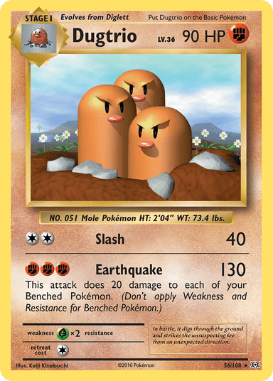 Dugtrio, Evolutions 56