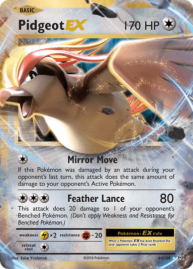 Pidgeot-EX, Evolutions 64