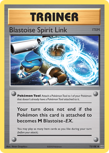 Blastoise Spirit Link, Evolutions 73