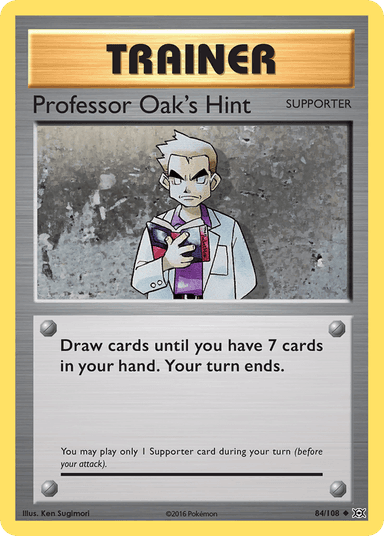 Professor Oak's Hint, Evolutions 84