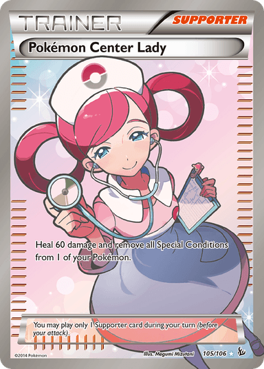 Pokémon Center Lady, Flashfire 105