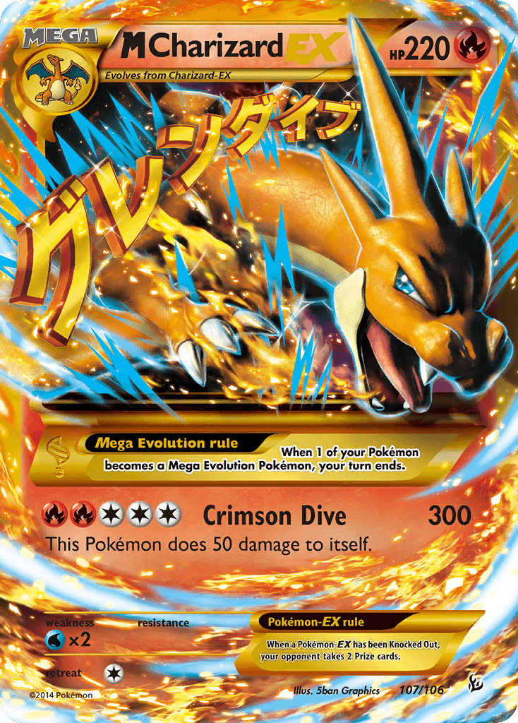 M Charizard-EX, Flashfire 107
