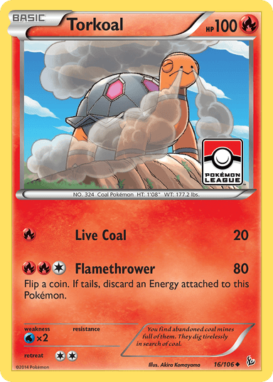 Torkoal, Flashfire 16