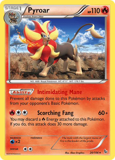 Pyroar, Flashfire 20