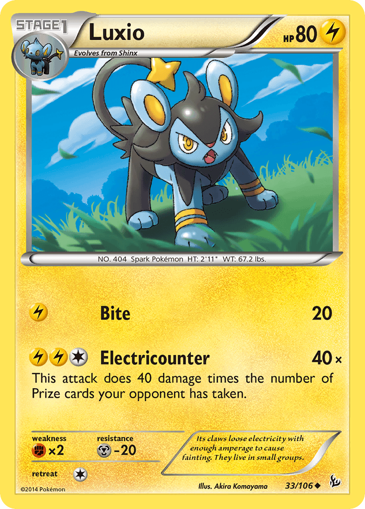 Luxio, Flashfire 33