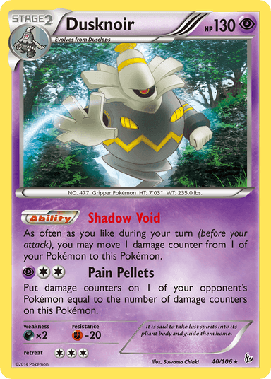Dusknoir, Flashfire 40