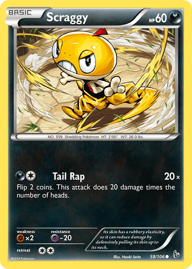 Scraggy, Flashfire 58
