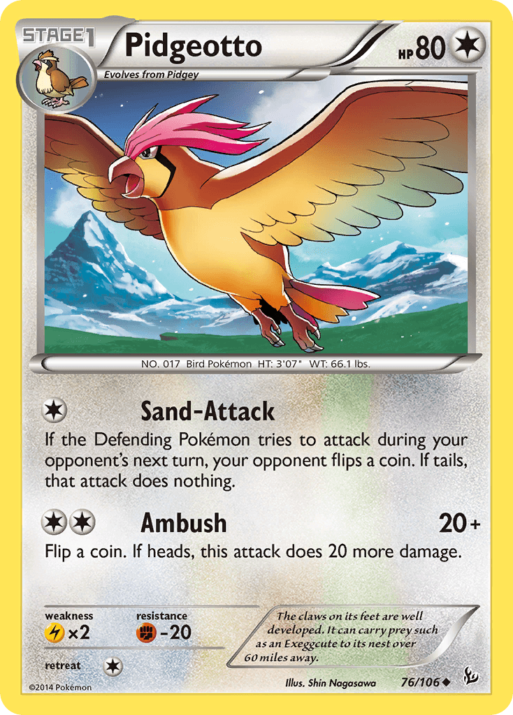 Pidgeotto, Flashfire 76