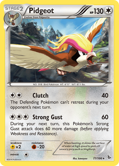 Pidgeot, Flashfire 77