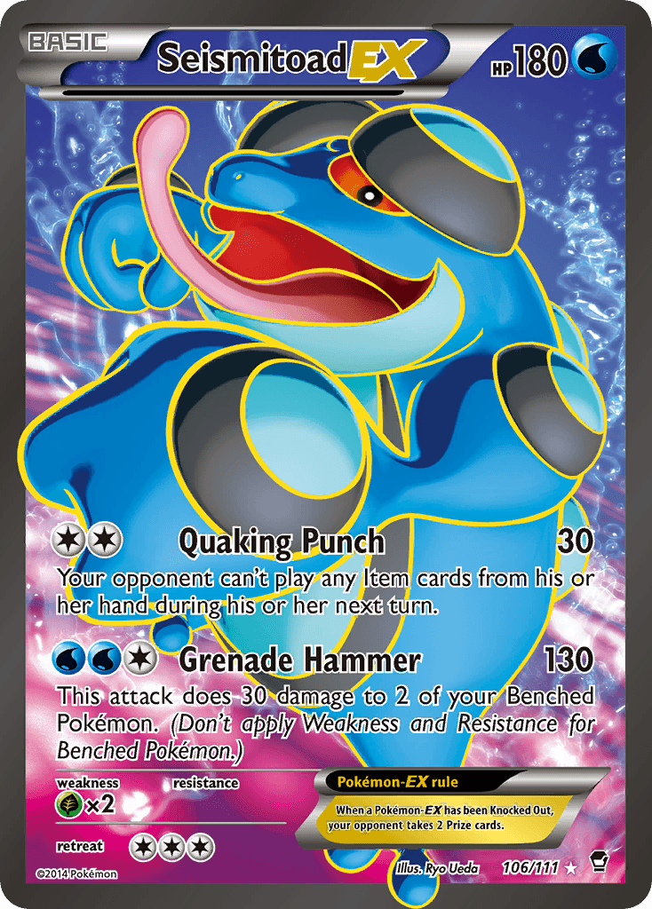 Seismitoad-EX, Furious Fists 106