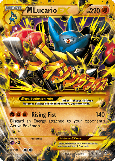M Lucario-EX, Furious Fists 113