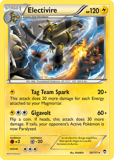 Electivire, Furious Fists 30