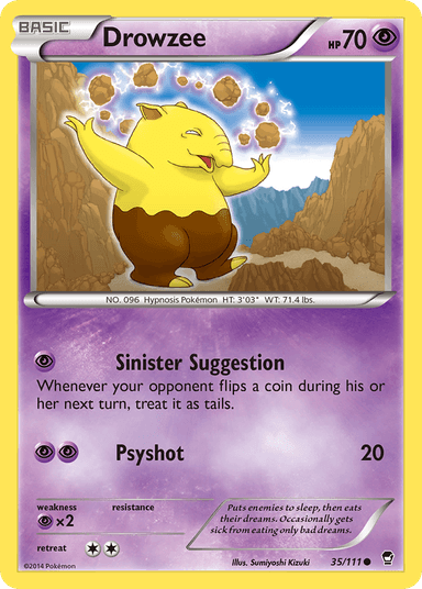 Drowzee, Furious Fists 35