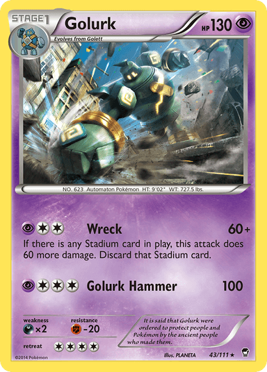 Golurk, Furious Fists 43