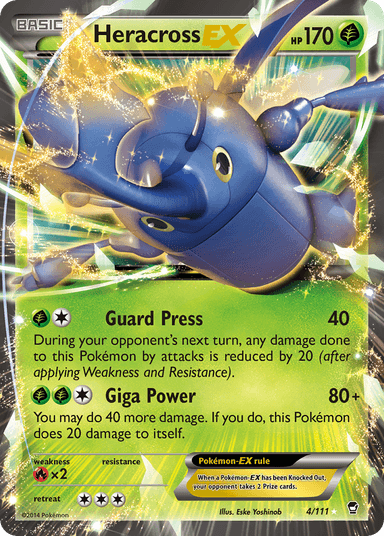 Heracross-EX, Furious Fists 4