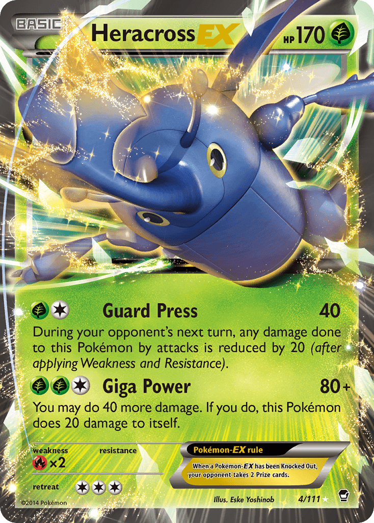 Heracross-EX, Furious Fists 4