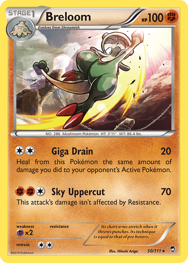 Breloom, Furious Fists 50