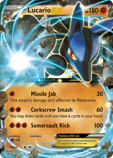 Lucario-EX, Furious Fists 54