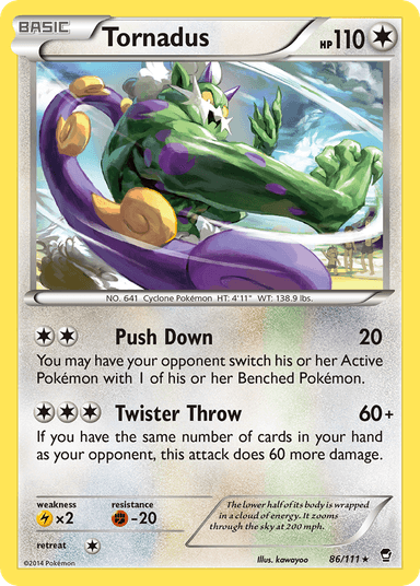 Tornadus, Furious Fists 86