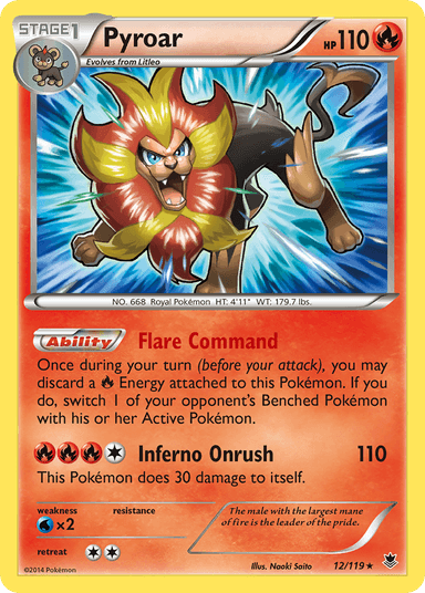 Pyroar, Phantom Forces 12
