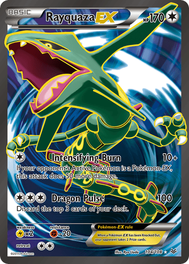 Rayquaza-EX, Roaring Skies 104