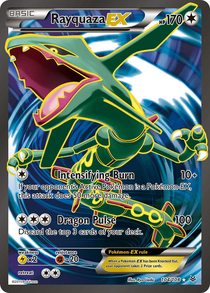 Rayquaza-EX, Roaring Skies 104
