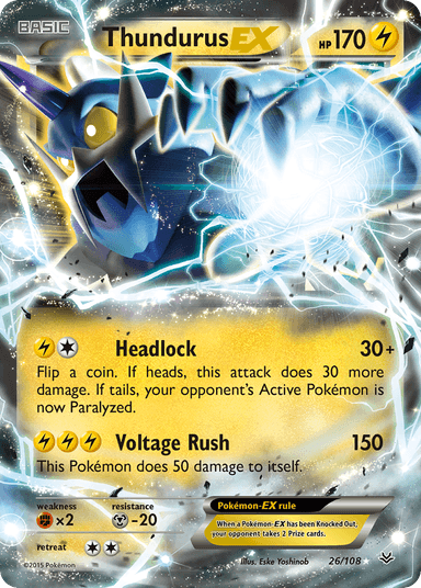 Thundurus-EX, Roaring Skies 26