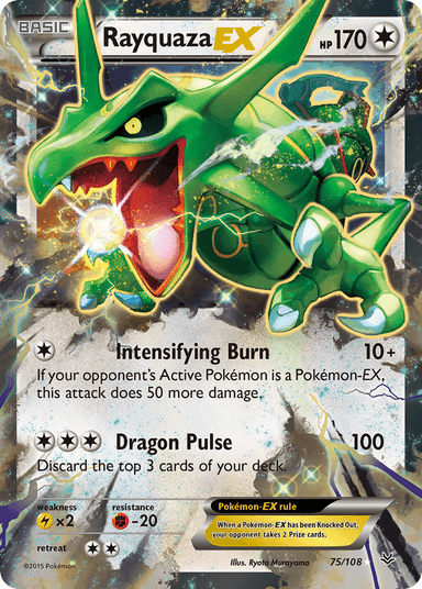 Rayquaza-EX, Roaring Skies 75