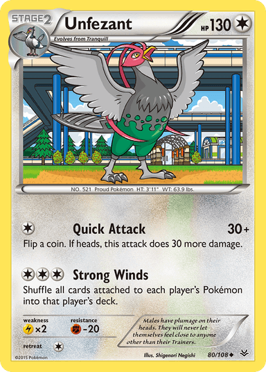 Unfezant, Roaring Skies 80