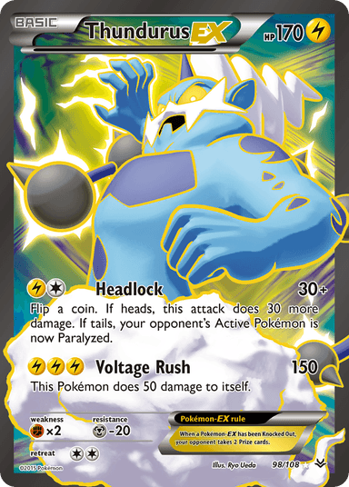 Thundurus-EX, Roaring Skies 98