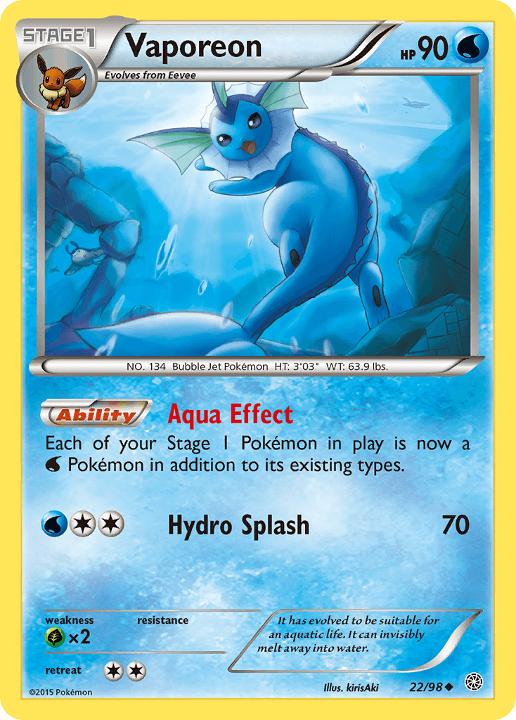 Vaporeon, Ancient Origins 22
