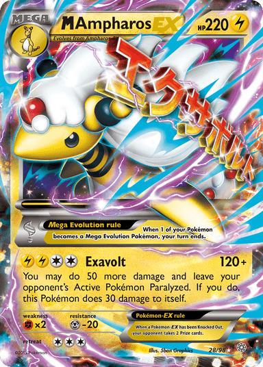 M Ampharos-EX, Ancient Origins 28