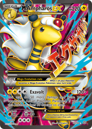 M Ampharos-EX, Ancient Origins 88