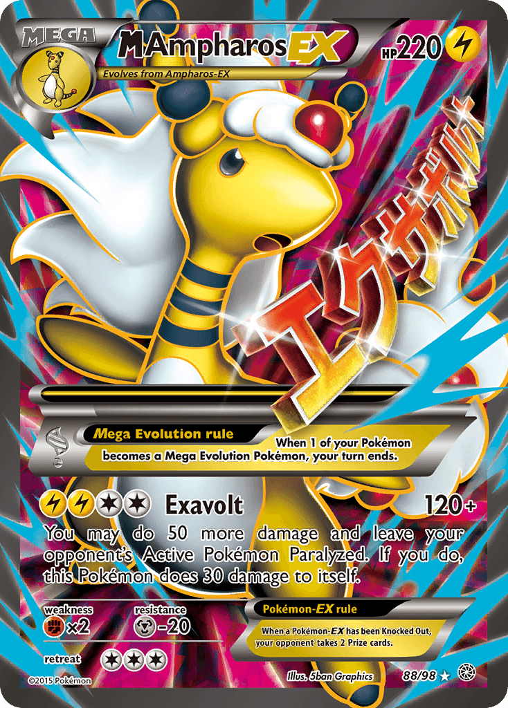 M Ampharos-EX, Ancient Origins 88