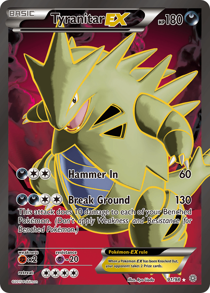 Tyranitar-EX, Ancient Origins 91