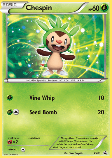 Chespin, XY Black Star Promos XY01