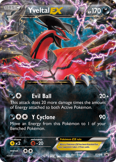 Yveltal-EX, XY Black Star Promos XY08