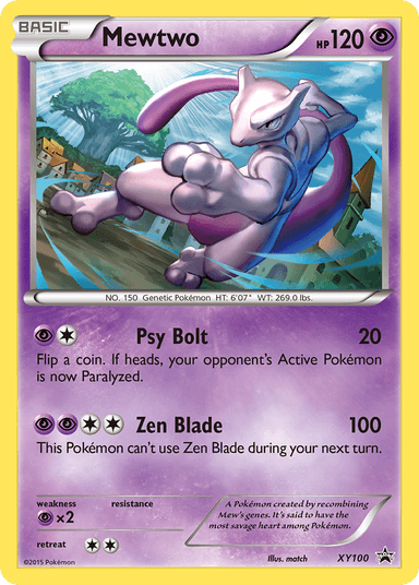 Mewtwo, XY Black Star Promos XY100