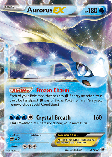 Aurorus-EX, XY Black Star Promos XY102