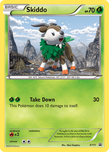 Skiddo, XY Black Star Promos XY11