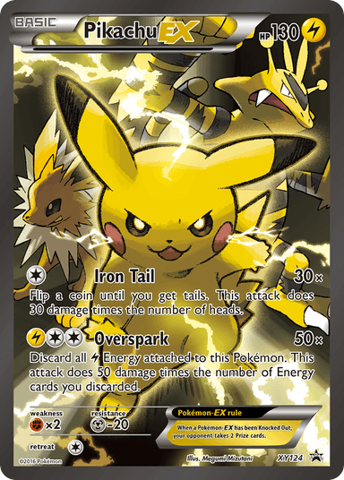 Pikachu-EX, XY Black Star Promos XY124