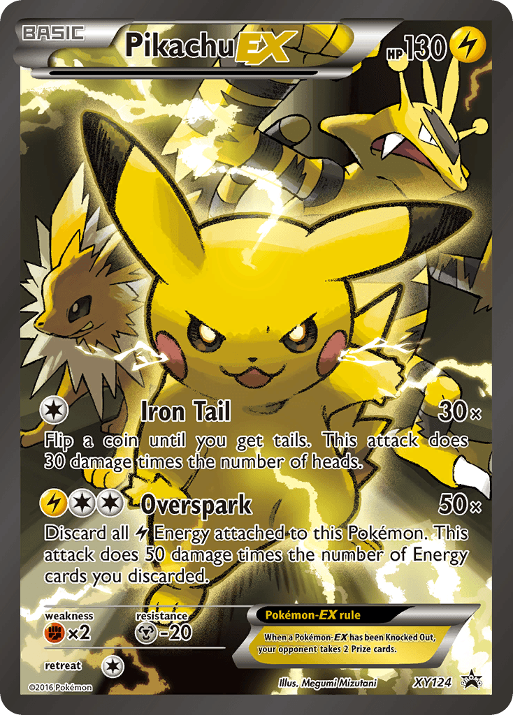 Pikachu-EX, XY Black Star Promos XY124