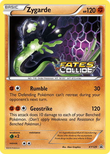 Zygarde, XY Black Star Promos XY129
