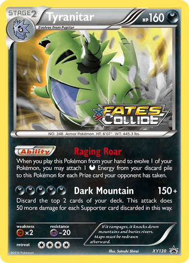 Tyranitar, XY Black Star Promos XY130